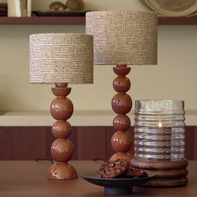 Light en Living Lampvoet Ø10x36 cm BARLES glanzend terra