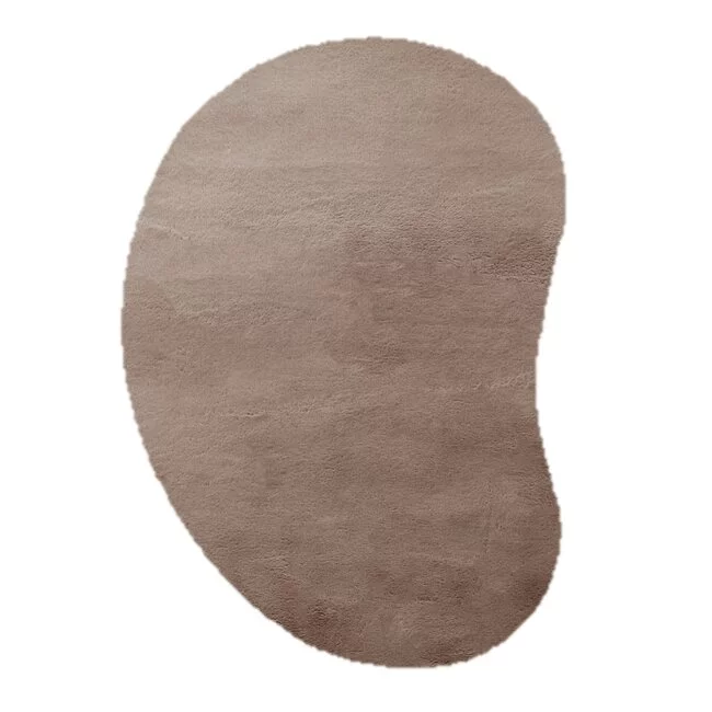 HomeBound by KY Vloerkleed Fluffy Miro kidney 200x300cm bruin
