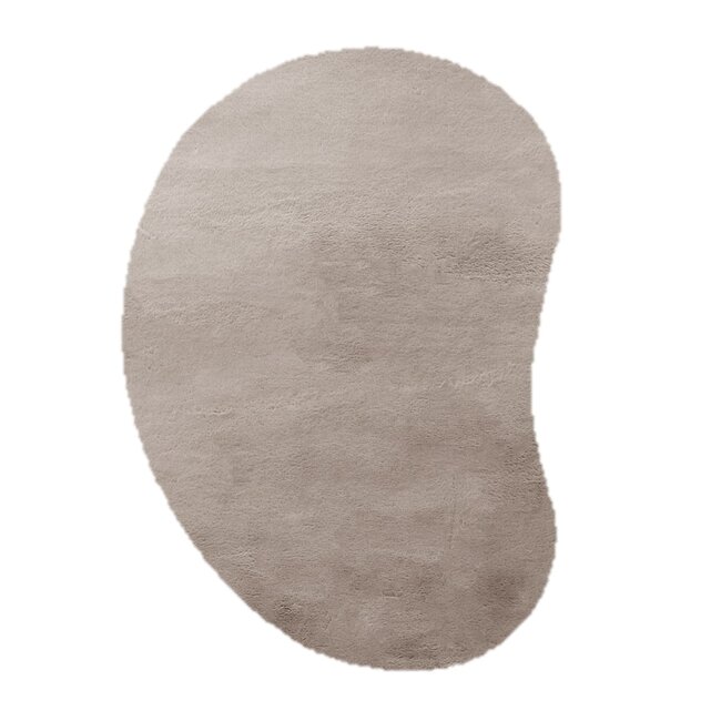 HomeBound by KY Vloerkleed Fluffy Miro kidney 200x300cm taupe
