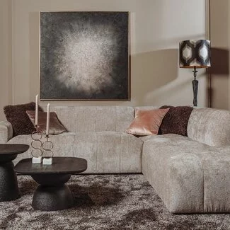Tower Living Austin 2.5 zits + Ottoman Rechts - Haga 30 beige