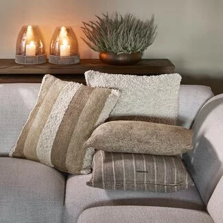 Riviera Maison Kussen Belluno Taupe 50 x 50 cm
