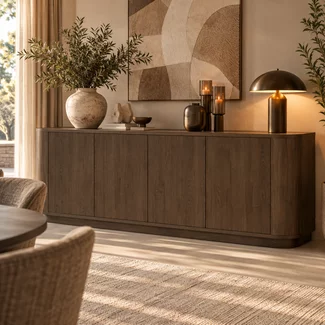 WoonMax Taverne dressoir 4 deurs - Brown Oak