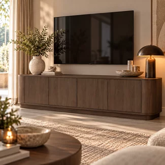 WoonMax Taverne tv meubel 3 deurs - Brown Oak