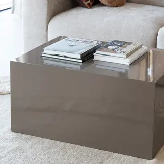 Woood Savo Salontafel Mdf Hoogglans Mokkabruin [FSC]