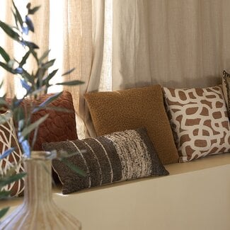 Light en Living Kussen 45x45 cm KALURI terra-oranje