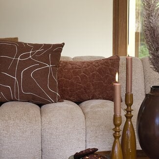 Light en Living Kussen 60x30 cm KALURI terra-oranje