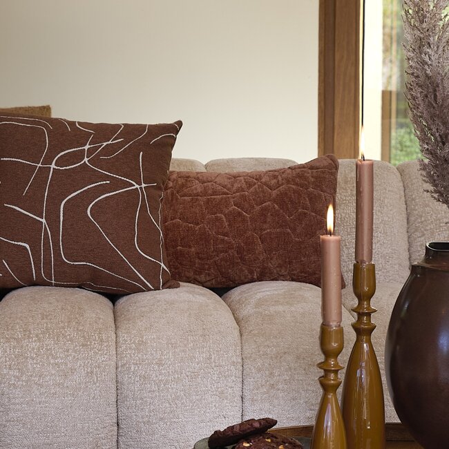 Light en Living Kussen 60x30 cm KALURI terra-oranje
