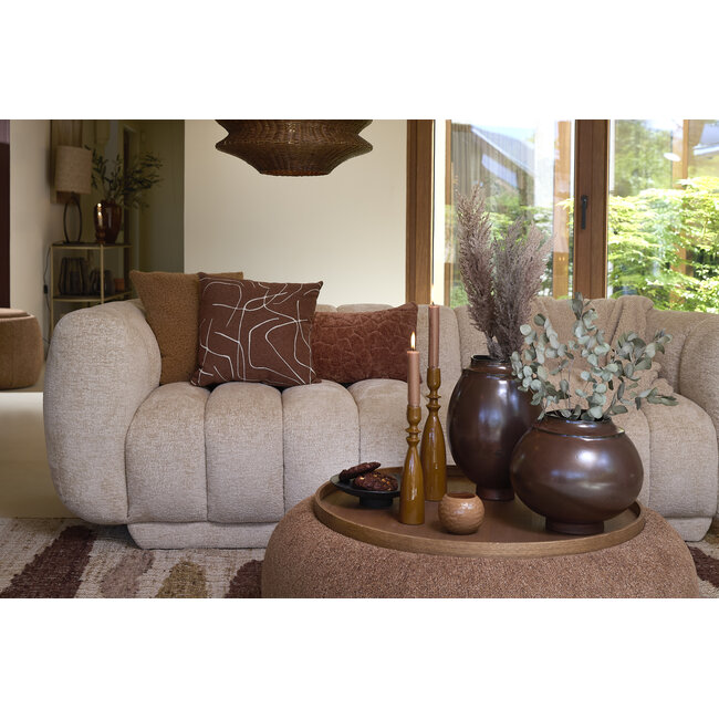 Light en Living Kussen 60x30 cm KALURI terra-oranje