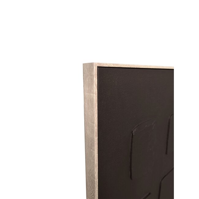 HomeBound by KY Schilderij Monox 3D Bruin 70x90 cm | HomeBound