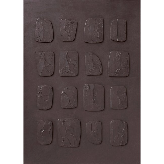 HomeBound by KY Schilderij Monox 3D Bruin 70x90 cm | HomeBound