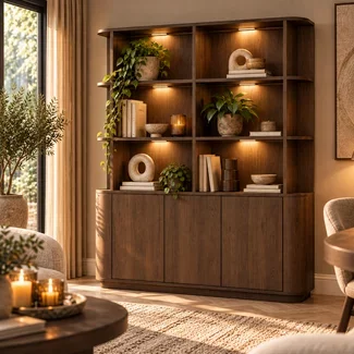 WoonMax Wandkast Taverne 194 cm | Brown Oak