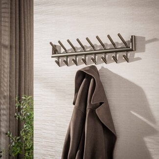 WoonStijl Garderobe 2x8 haaks ronde buis