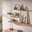 WoonStijl Wandplank 90 cm Edge - Houten wandplank met natuurlijke look