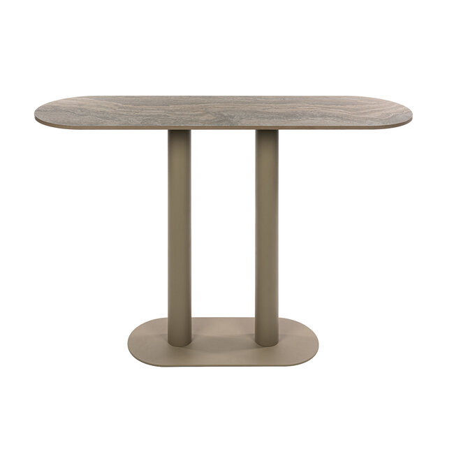 WoonStijl Haltafel Selvo 3D travertin zand