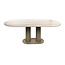 WoonStijl Eettafel Selvo 215cm - 3D travertin zand