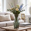 Light en Living Vaas TROSMU glas donker groen-goud Ø14,5x31,5 cm