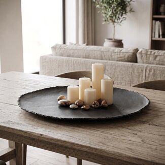 Light en Living Schaal XIBOR mat zwart - 52x51x2,5 cm