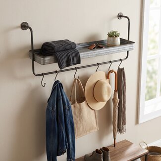 Light en Living Kapstok GIBARA 6-haaks zink