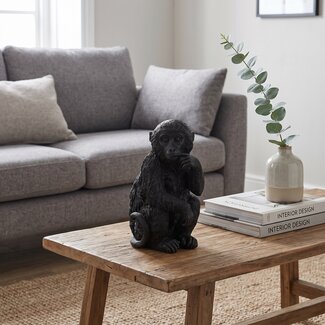 Light en Living Ornament Aap Zwart S