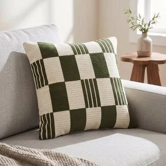 By Boo Kussen Twist 45x45 cm – groen