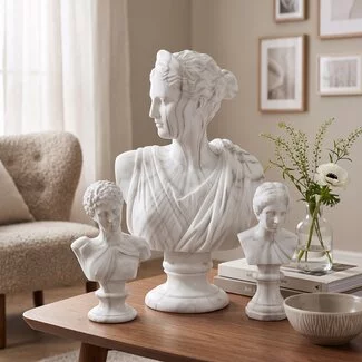 By Boo Ornament Ceres Marmer - Wit