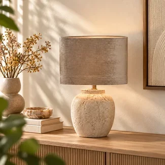 Light en Living Lampenkap ovaal recht smal 30-15-25 cm PALATA taupe