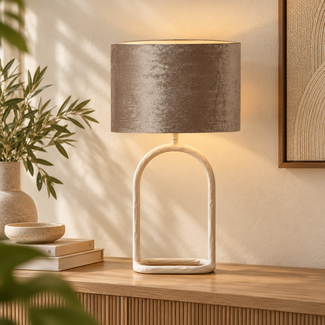 Light en Living Lampenkap cilinder 30-30-21 cm PALATA taupe