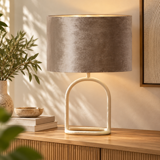 Light en Living Lampenkap  cilinder 40-40-30 cm PALATA taupe