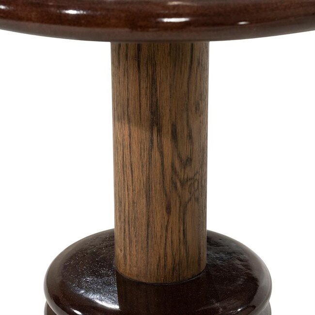 Eleonora Bijzettafel Kyan - roodbruin