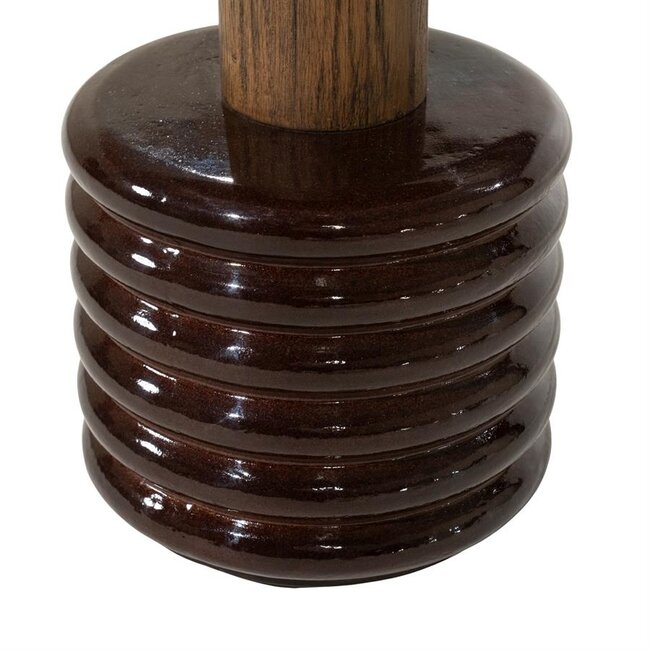 Eleonora Bijzettafel Kyan - roodbruin