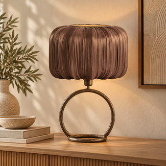 Light en Living Lampenkap Ø30x20 cm FAROL donkerbruin