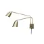 it's about RoMi Wandlamp ijzer Bremen 2-arm goud