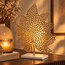 Light en Living Ornament op voet 22x8x30 cm LEAF  goud+marmer wit