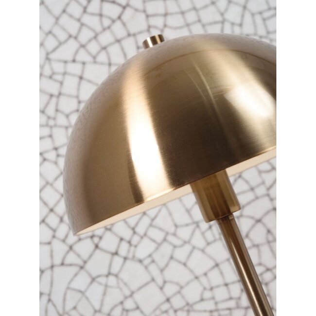 Good&Mojo Tafellamp ijzer/marmer Toulouse h.45cm kap Ø25 goud