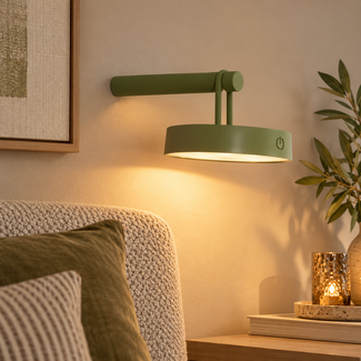 Light en Living Wandlamp LED 19x13x8,5 cm TOLIARA  olijf groen