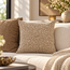 Light en Living Kussen 45x45 cm SAFFORD zand + olijfgroen