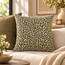 Light en Living Kussen 45x45 cm SAFFORD zand + groen