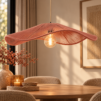 Light en Living Hanglamp Ø50x12 cm RAFA oranje