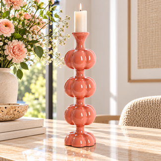 Light en Living Kandelaar Ø10x35 cm CALDAS glans terra