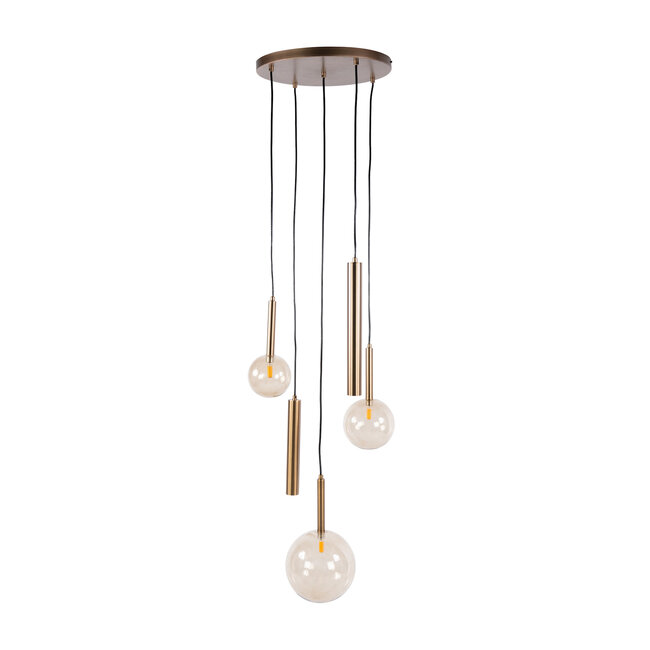 WoonStijl Hanglamp Lustra getrapt 5-lichts
