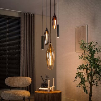 WoonStijl Hanglamp Cocoon pendel getrapt 5-lichts