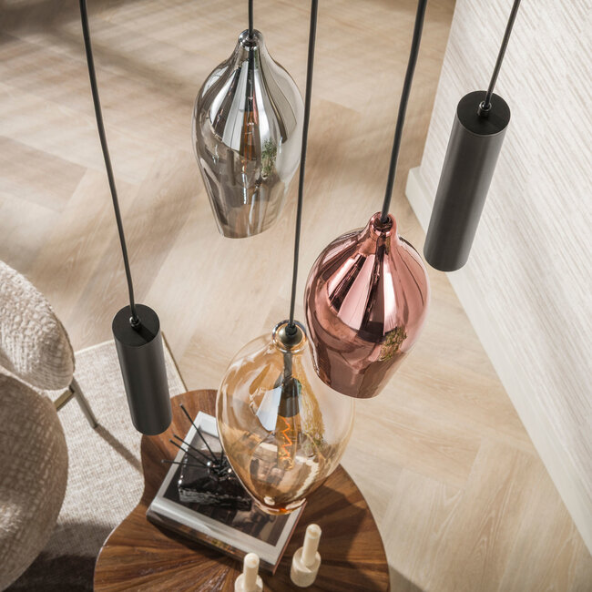 Hanglamp Cocoon pendel getrapt 5-lichts