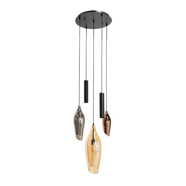 Hanglamp Cocoon pendel getrapt 5-lichts