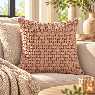 Light en Living Kussen 45x45 cm DARIVA oud roze