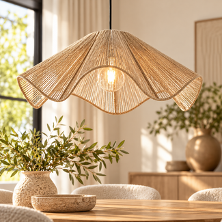 Light en Living Hanglamp Ø60x24 cm FODARA jute  naturel