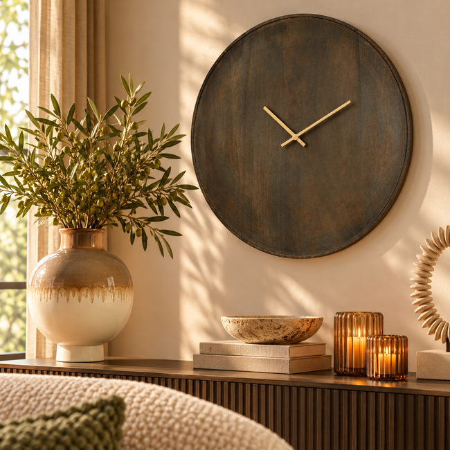 Light en Living Vaas deco Ø28x38 cm ZELATA keramiek crème+taupe