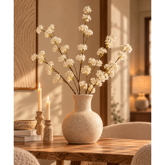Light en Living Kunsttak 122x30x5 cm SPIRACEA creme