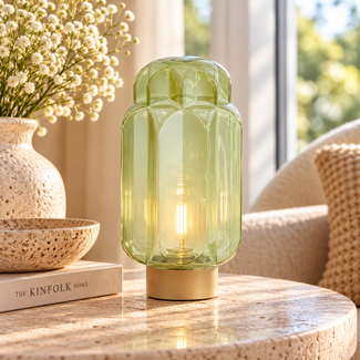 Light en Living Tafellamp LED Thisio groen L