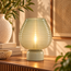 Light en Living Tafellamp LED Ø22x27 cm ALENNA glas groen grijs