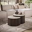 WoonStijl Salontafel Ceramo half rond set van 2 Taj Mahal